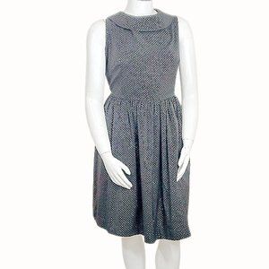 Geode Black & Gold Polka-dot Dress